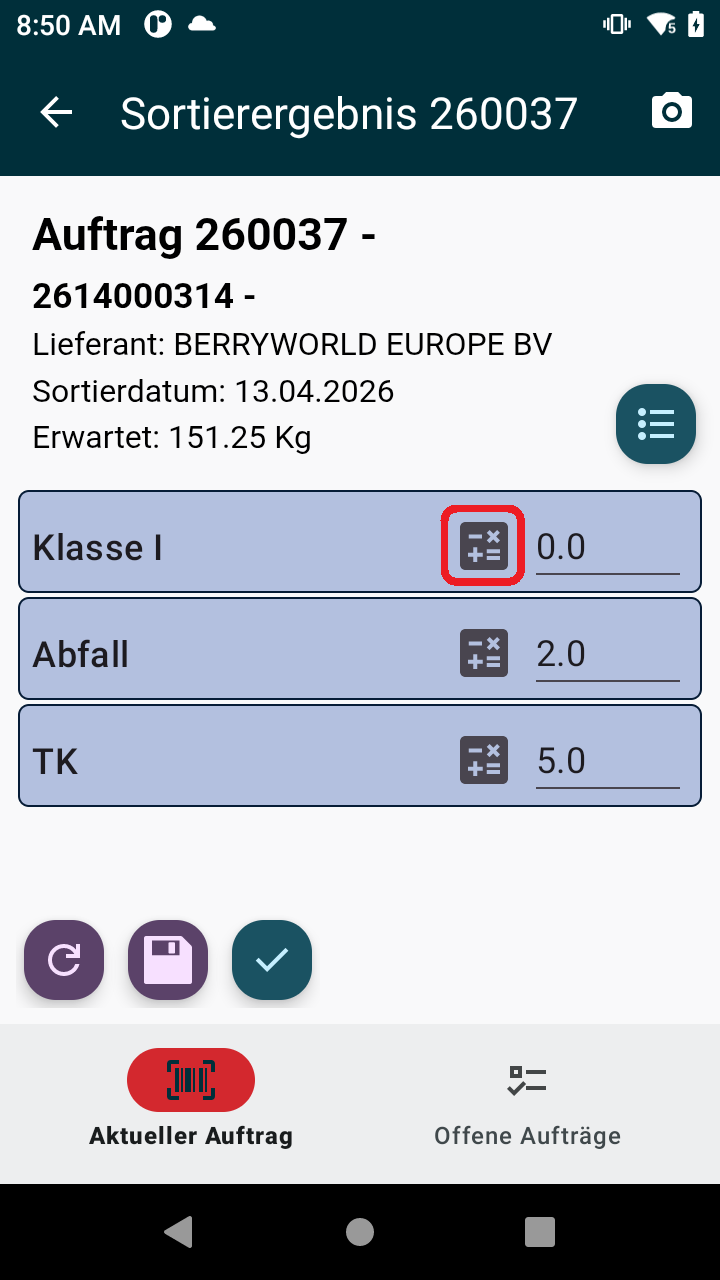 Rest für Klasse errechnen